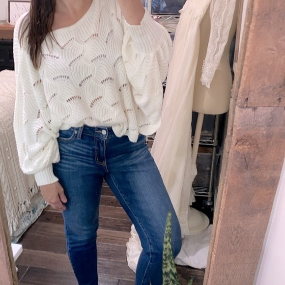 Moon & Madison boho sweater size Xsmall oversized - Picture 5 of 9